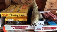 2 – Boxes Of Roller Chain, Bearings Etc.