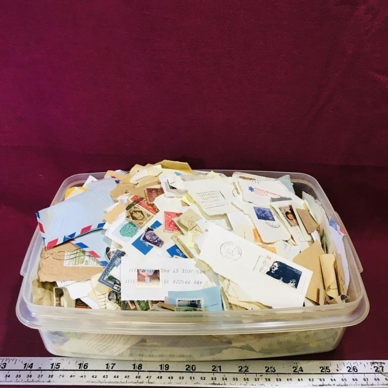 Large Lot Of Assorted Postage Stamps