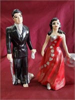 Antique Man and Woman Figurine