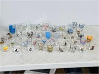 40 shot glasss w/ advertising