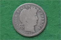 1892-S liberty Head Barber Dime