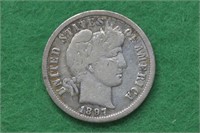 1897-S liberty Head Barber Dime