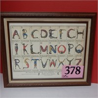 FAMED "THE COMICAL HOTCH-POTCH' ALPHABET PRINT 17