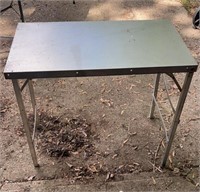 36”x20”x32” Metal Folding Table