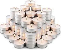 100 pc Unscented Tea Lights Candles 1.5 inch
