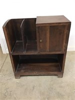 Early Wood Telephone Table with Storage 22W x
