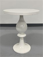 White wood tulip side table