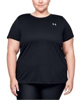New Under Armour Women's Tech T-Shirt, Black 2X-La