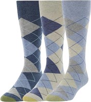 Gold Toe Men's Classic Cotton Argyle 3-Pack Sock