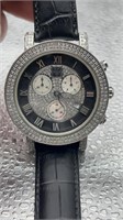 Techno zone genuine diamond watch
