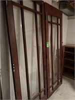 2qty French Doors w/Beveled Glass
