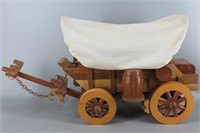 Handmade Wood Covered Wagon