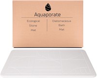 Diatomaceous Earth Stone Bath Mat (24 X 16 White)