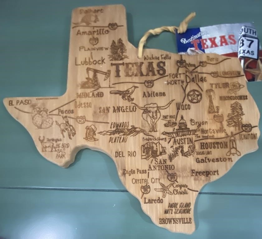 TEXAS ART WITH CITIES