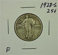1928-S Standing Liberty Quarter F