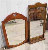 2 decorative mirrors, heart accent 23"x32", and