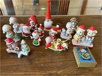 Assorted Porcelain/Ceramic Christmas Figurines