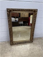 Plastic Gilt Framed Decorative Mirror