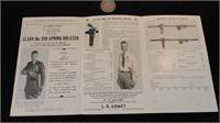 1937 E.E. Clark Pistol Holster Advertising Mailer