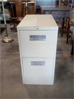 2 drawer metal filing cabinet