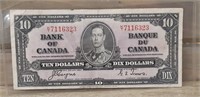 1937 Ten Dollar Bill PRE K/T Good cond.