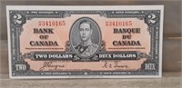 1937 Two Dollar Bill Pre H/R Near mint