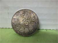 1967 25 SCHILLING COIN