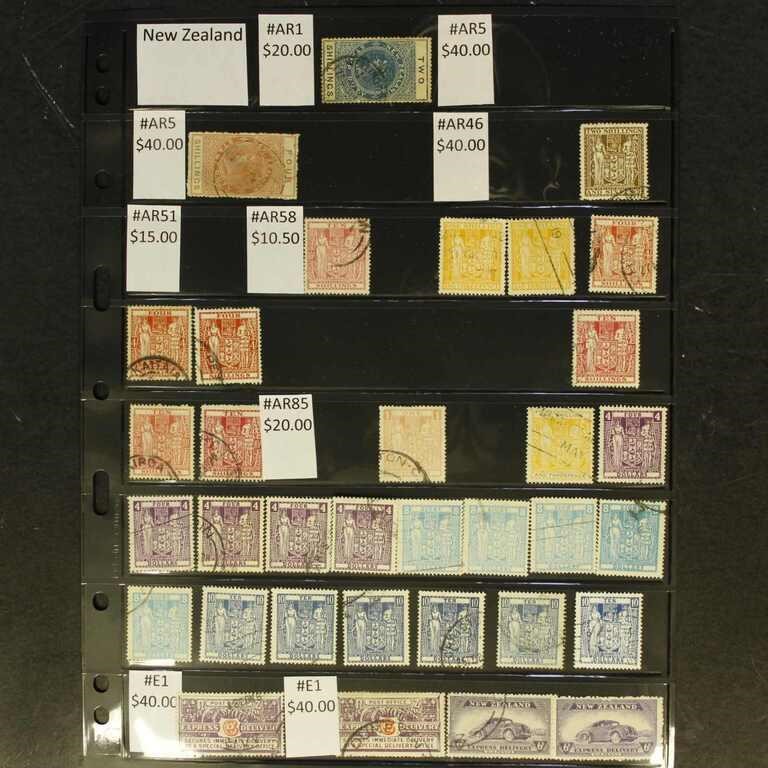New Zealand Stamps Mint and Used BOB in Vario page