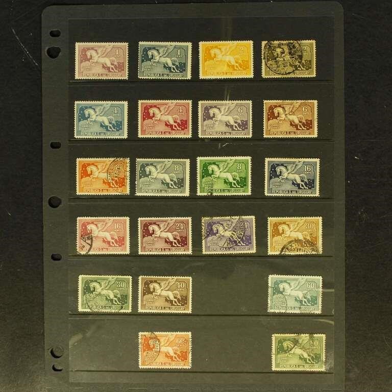 Uruguay Stamps Mint and Used Pegasus Air, CV $100+