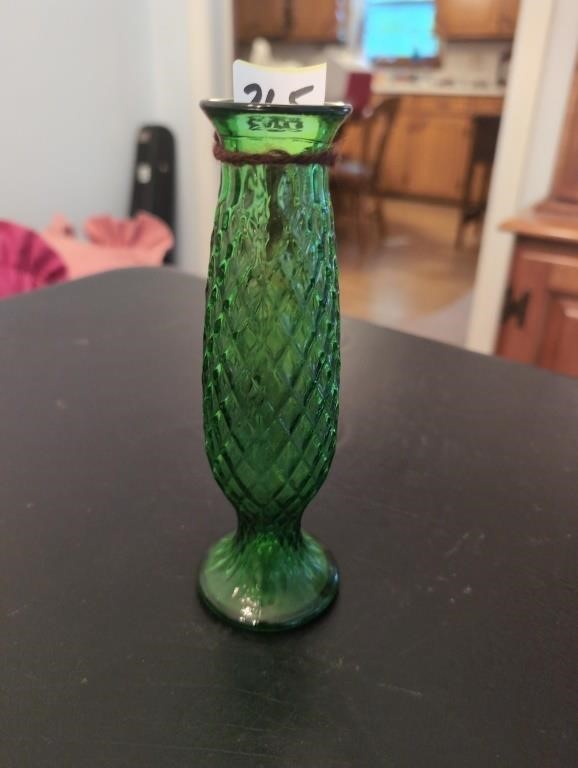 Green bud vase