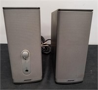 Bose speakers 7.75x 3 x 6 each no power cord