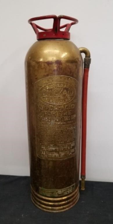 Vintage soda acid fire extinguisher Gen Detroit
