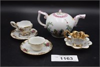 Tea Pot And Tea cups, saucers - fine china
