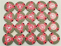 20 Playboy Club London 10 Lira Casino Chips