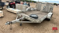 Flaman Aluminum Flatbed Trailer 10'x6.5'