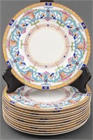 Royal Worcester Porcelain Dinner Plates, 12
