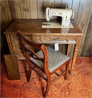 Singer Sewing Machine/Desk and Chair