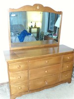 Dresser with Mirror 56 x 19 x 66"