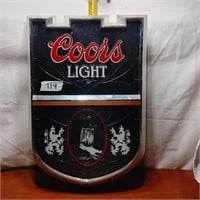 COORS LIGHT LIGHTED SIGN WAS WORKING NOW ITS NOT