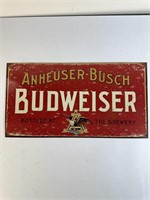Anheuser-Busch Budweiser Metal beer sign