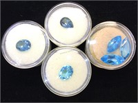 4 Ramekins of Topaz gemstones