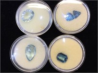 4- ramekins of Topaz gemstones