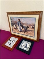 Signed Prints Diane Graebner Amish Children, +