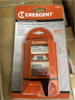 (200x) Crescent 100pc. Utility Blad Dispenser Pack