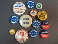 Vintage Campaiga Presidential VP Buttons