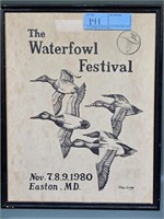 CHRIS COVEY 1980 WATERFOWL FESTIVAL POSTER