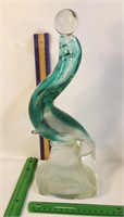 Murano art glass sea lion w/ ball figure