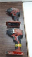 2- Hilti Drills. No Bat. Or Charger. As is.
