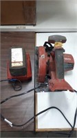 1- Hilti Skill Saw, charger & Bat. As is. 18-A.