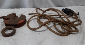 Heavy duty pressure clamp & 2 reel pulley